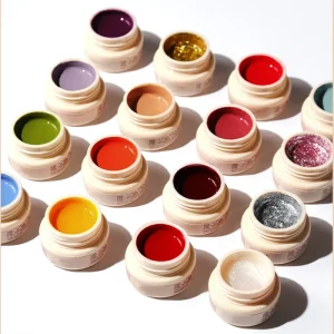 3 in 1 Solid Gel Nail Polish Popular Color Pudding Nail Art Gel
