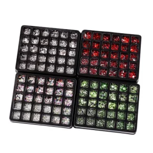 30 Grids box Nail Art Rhinestones Mix Size Diamond DIY Nail Art Rhinestone Set Crystals Decoration Set