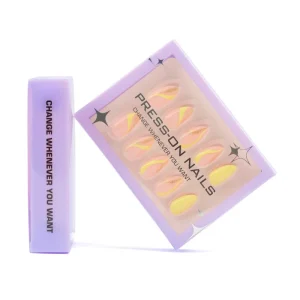 30 Pieces French Pre designed Wearable Nails Simple Solid Color Almond shaped Nail Art European American Short Nail Tip