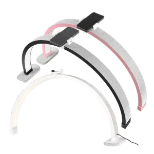 30inch 40W Desktop Manicure Table Lamp Lash Light Half Moon LED UV Nail Lamp with Rhinestone for Nails Beauty