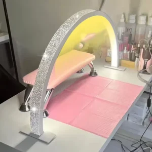 30inch LED Half Moon Nail Lamp U shape Shaped LED Eyelashbeauty Photography Beauty Manicure Lamp Light for Desk