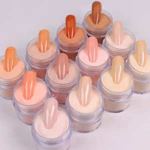 30ml 50ml Acrylic Powder Nude Color Milky Pink Manicure Powder Mirror Powder