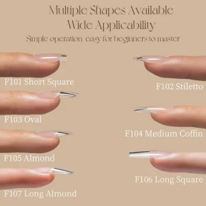 320 Pcs Fake Nail Tips Artificial False Nails Tips Self Construction Natural UV Gel Manicure Tip For Nail Art Salon