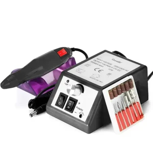 35000 RPM Stainless Steel Nail Drill Machine & File Polisher Portable 6W Power for Professional Nail Art