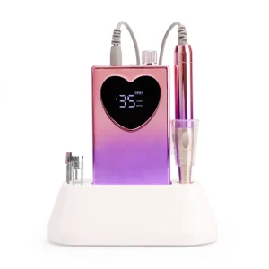 35000 RPM Ultra Smooth Brushless 85W Gradient Purple Nail Efile for Acrylic Gel Nails Cordless Electric Nail Drill Machine