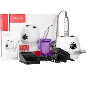 35000 Rpm Low Noise Adjustable Speed Gel Polishing Machine Professional Durable Nail Drill EU 16pcs
