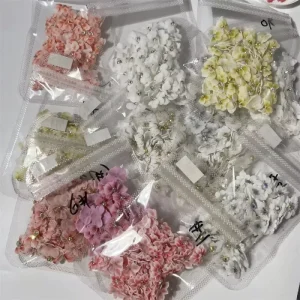 3D DIY Crystal Carved Resin Flower Rhinestones Red Green Gradient Nail Art Accessory