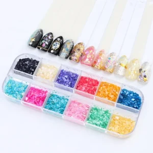 3D Nail Art Decoration Nature Shell Powder for Nail Art