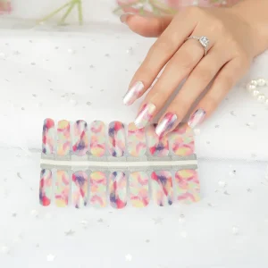 3D Nail Sticker Decals Laser Multiple Color DIY Decoration Nail Art Stickers