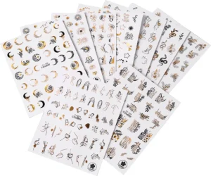 3D Nail Sticker Flower Leaves Nail Art Stickers Manicures Decals DIY Decoration Stickers Paper