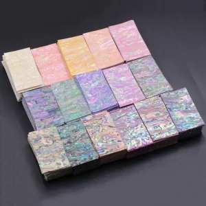3D Natural Shell Sticker Thin Adhesive 3D Nail Art Plate for Nail Decals & Decorations
