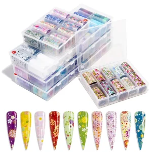 3D Starry Nail Art Transfer Foil Semi Cured Snake Print Gel Nail Sticker UV Compatible Paper and Plastic Material