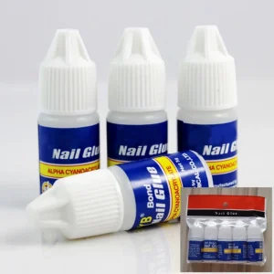 3G Professional Fast Drying Clear Liquid Nail Glue Strong Adhesive for Acrylic Nail Art & False Tips Free Sample