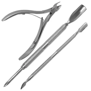 3Pcs set Professional Fingernail Cuticle Nipper Trimming Stainless Steel Nail Clipper Plier Manicure Tool