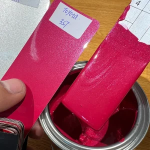 3S7 Ready Mixed Paint Cherry Mica Car Body Repair Metallic Color Good Coverage Car Base Coat