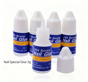 3g Nail Glue for Press-On Nails Professional Nail Art Glue for Tips Rhinestone Adhesion & Manicure