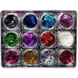 3mm Laser Butterfly Nail Art Glitter for Nail Art Decoration