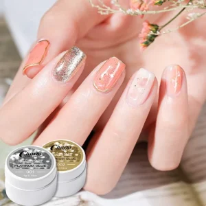 4 Color Nail Gel Polish 3D Nail Carved Glitter Gel Polish Painting Glue Platinum Glue