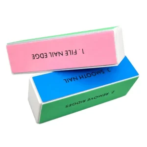 4 Side Strip Rub Finger Grit Soft Salon Remover Sandpaper Emery Mini Edge Block Buffer Nail Tools Polish Art Sponge Sanding File