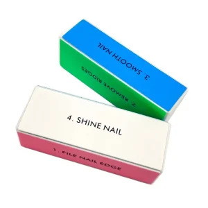 4 Sided EVA Disposable Salon Nail Buffer Mini Remover Polish File Tool with Square Finger Grit Art Nail Sponge