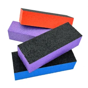 4 Sided EVA Emery Disposable Manicure Tools Square Strip Soft File Buffer for Nail Polish Square Strip Soft Buffer for Nail Art
