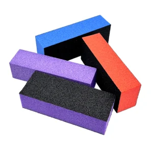 4 Sided Edge Remover EVA Manicure Sandpaper Disposable Emery Square Strip Nail Polish Buffer File and Sponge Art Tool