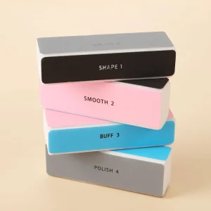 4 Sided Sanding Block Colorful Buffer Block Nail Supplies Professional Nail File 4 Way Step Sponge Manicure Salon Nail Art Tool