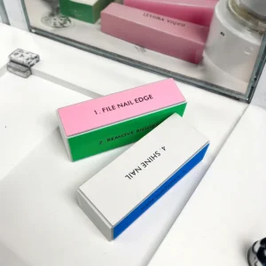 4 Sides Shiny Grinding Colorful Finger Salon Disposable Sanding Nail Tools Block Art Manicure Buffer Sponge Polish File