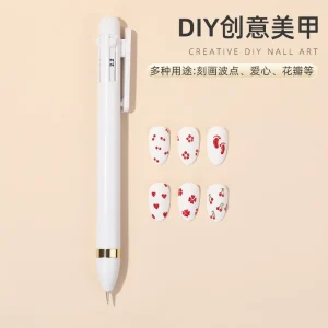 4 in 1 Nail Art Dotting Tools Nail Drill Point Nail Tools Dot Painting Tools