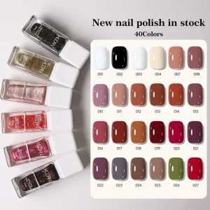 40 Colors Stock Water Based Quick Dry Peel Off Non Toxic Nail Polish Support OEM ODM Customization