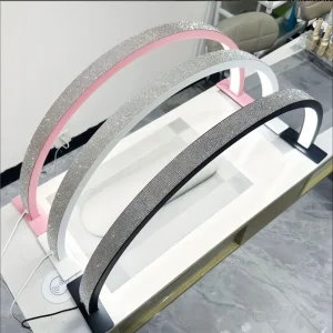 40W LED Half Moon Nail Lamp with Dimmable Brightness for Home Salon Use Professional Makeup Tattoo Artists Nail Eyelash Lighting