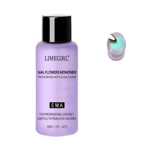 40ml Professional EMA Acrylic Nail Liquid Crystal Liquid System for Nail Salon Sand Sugar Use for Nail Decoration