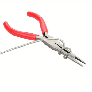 45 Inch Red Needle Nose Mini Jewelry Nail Pliers DIY Manual High carbon Steel China Tool Manufacturers Spot Supply