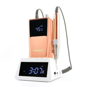 45000rpm Portable Strong Brushless Nail Drill Machine Smart Professional Power Bank with Clock Rechargeable Power Dock Efile