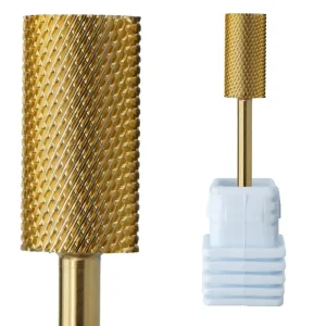 4XC Nail Drill Bit Tungsten Remove Gel Custom Logo 5 In 1 Cross Cut Carbide Nail Drill Bit Set