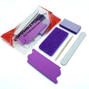 5 Pcs 200 Sets Inner Case Disposable Plastic Professional Nail Set Manicure Pedicure Kit for Salon