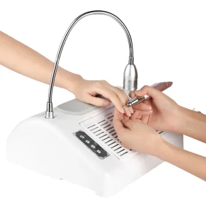 5 in 1 Professional 30000rpm Electric Nail Drill Machine with UV LED Nail Lamp and Dust Collector Plastic Material Desk Use