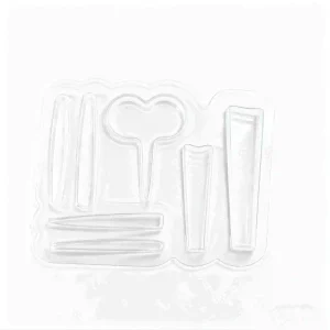 5 in 1 Professional Nail Care Set in Transparent Clamshell Clipper File Buffer Cuticle Tools for Retail Personal Care Aisle