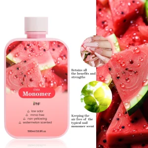 500Ml Watermelon Flavored Adhesive Dipping Powder EMA Monomer Acrylic Nail Liquid Monomer