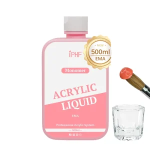 500ml EMA Acrylic Liquid Monomer Non Yellow Formula for Acrylic Nails Extension