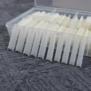 500pcs Flat Square XXL Long Acrylic Nail Tips Flatter Straight Non C Curve Half Cover False Nails Tip Manicure Tool