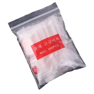 500pcs Pack Long Nail Tips Clear Transparent Cover French Customized Press on Nail Stiletto Full Cover Nail Tips
