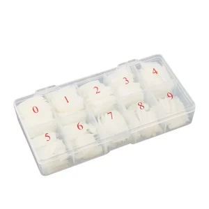 500pcs Per Box Nail Tips Transparent Cover French Customized Art Picture Style Finger Natural Color Nail Tips
