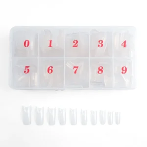 500pcs box Nail Tips Half Cover Fake False French Nail Art Artificial Acrylic Gel UV Manicure Set DIY Clear Natural TIPS