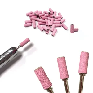 50pcs/bag Colorful Pink Sanding Caps Sanding Bands Nails Smoother Nail Supplies