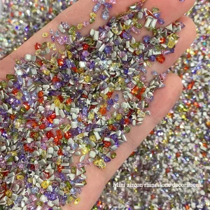5A Mini Zircon Rhinestone Decorations Nail Charms Gems for Nail Art & DIY Craft Bulk Supply OEM Custom 50 Pcs