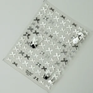 5D Embossed Nail Sticker Colorful Bow Style Delicate Nail Art Charm Sticker OEM Custom
