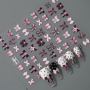 5D Nail Art Stickers Decals Self Adhesive Colorful Nail Supplies Nail Art Design Decoration Accessories