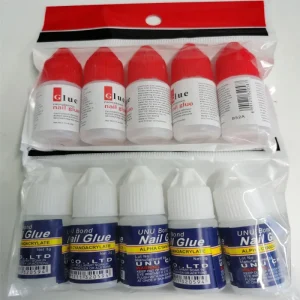 5pc pack Nail Art Glue Fast Dry Adhesive Acrylic Art False Tips Decoration Nail Rhinestone Nail Glue False Tip Manicure Tool