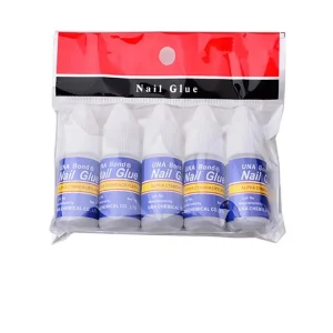 5pcs 3g False Nails Glue Fast Dry Adhesive Acrylic Rhinestones Decorations Glue